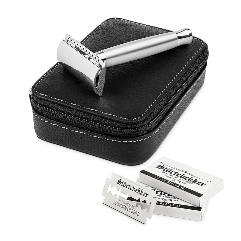 Rasierhobel 'Solingen' Silber Matt - Set - Image 9