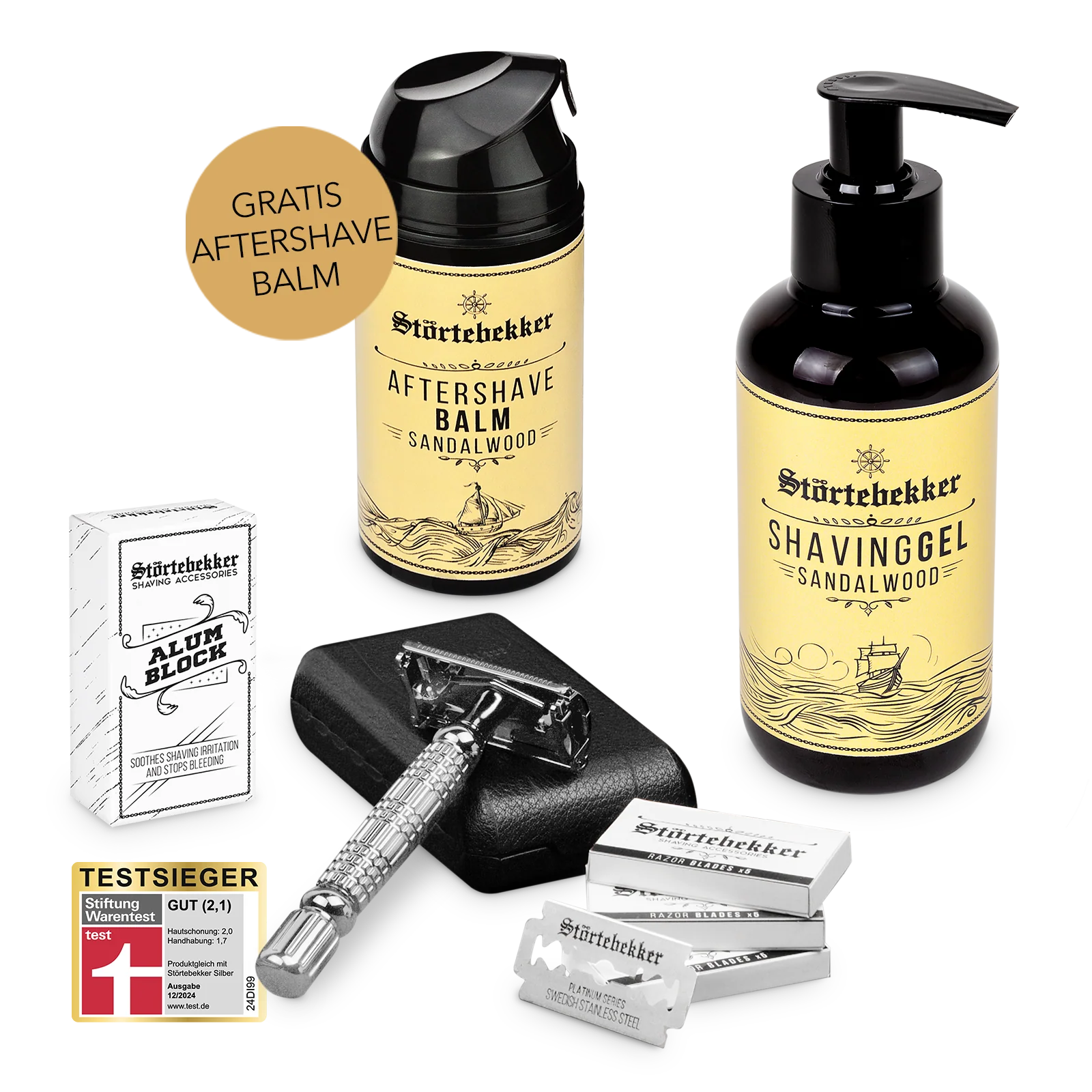 Rise ‘n’ Shine Shaving Set - Rasierhobel 'Hamburg' Silber - Image 9
